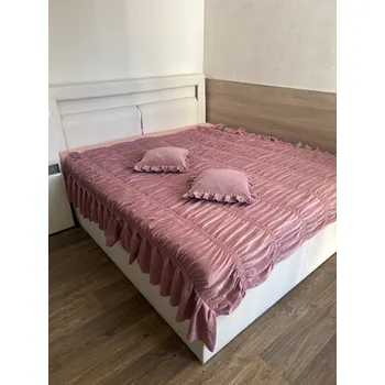 Přehoz na lůžko Forbyt s.r.o. Přehoz na postel - BONADEA barva: violet-180x210 cm+2x40x40cm