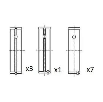 Motor automobilu Hlavní ložiska klikového hřídele FAI AutoParts BM1051-STD