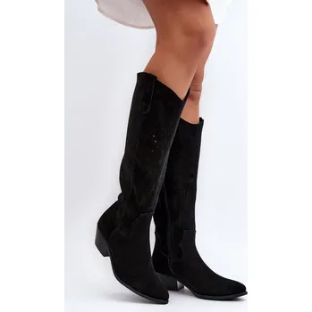 Dámské kozačky Ažurové kozačky model 192104 Step in style 37