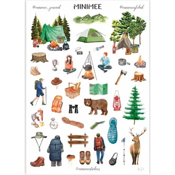 samolepka Samolepky MINIMEE journal - Turistika