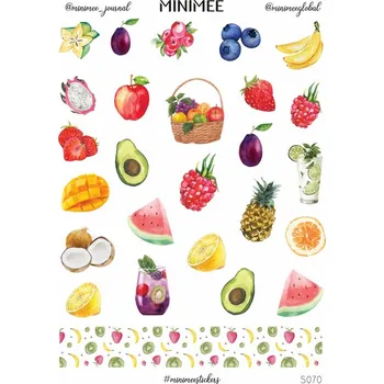 samolepka Samolepky MINIMEE journal - Ovoce