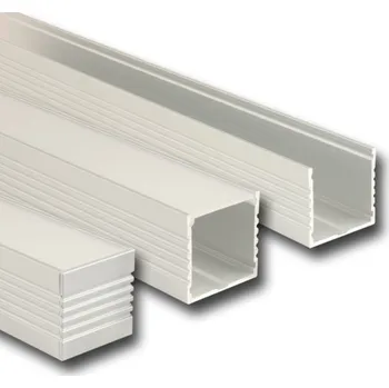 LED páska MCLED Profil AL 35x35mm, PO přisazený, matný difuzor, komplet, 1m ML-761.005.02.1