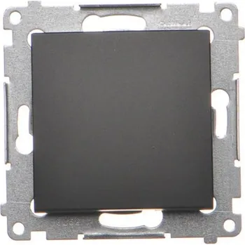 vypínač Tlačítko spínací Simon 54 bez piktogramu modul černá matná