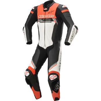 Moto kombinéza jednodílná kombinéza MISSILE 2 IGNITON 2022, TECH-AIR kompatibilní, ALPINESTARS (černá/bílá/červená fluo) - 46