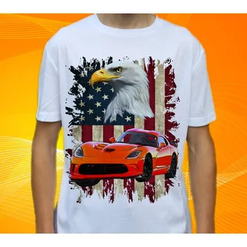 Pánské tričko tričko Dodge SRT Viper 3XL (tričko s osobním autem)