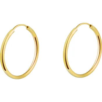 Náušnice Olivie Stříbrné 2cm KRUHY GOLD 7081 Ag 925; ≤1,7 g.