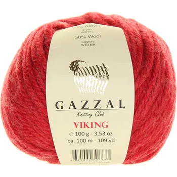 Příze Gazzal Viking 4021 červená
