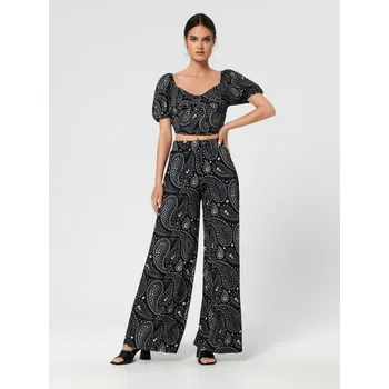 Dámské kalhoty Sinsay - Vzorované kalhoty - vícebarevná - 4230F-MLC - 4230F-MLC-S