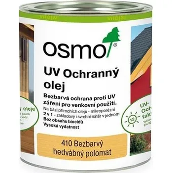 Olej na dřevo OSMO UV 410 ochranný olej polomat. 0,75l bezbarvý