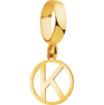 Přívěsek Zlatý přívěsek beads - písmeno K - Z-733 K.04