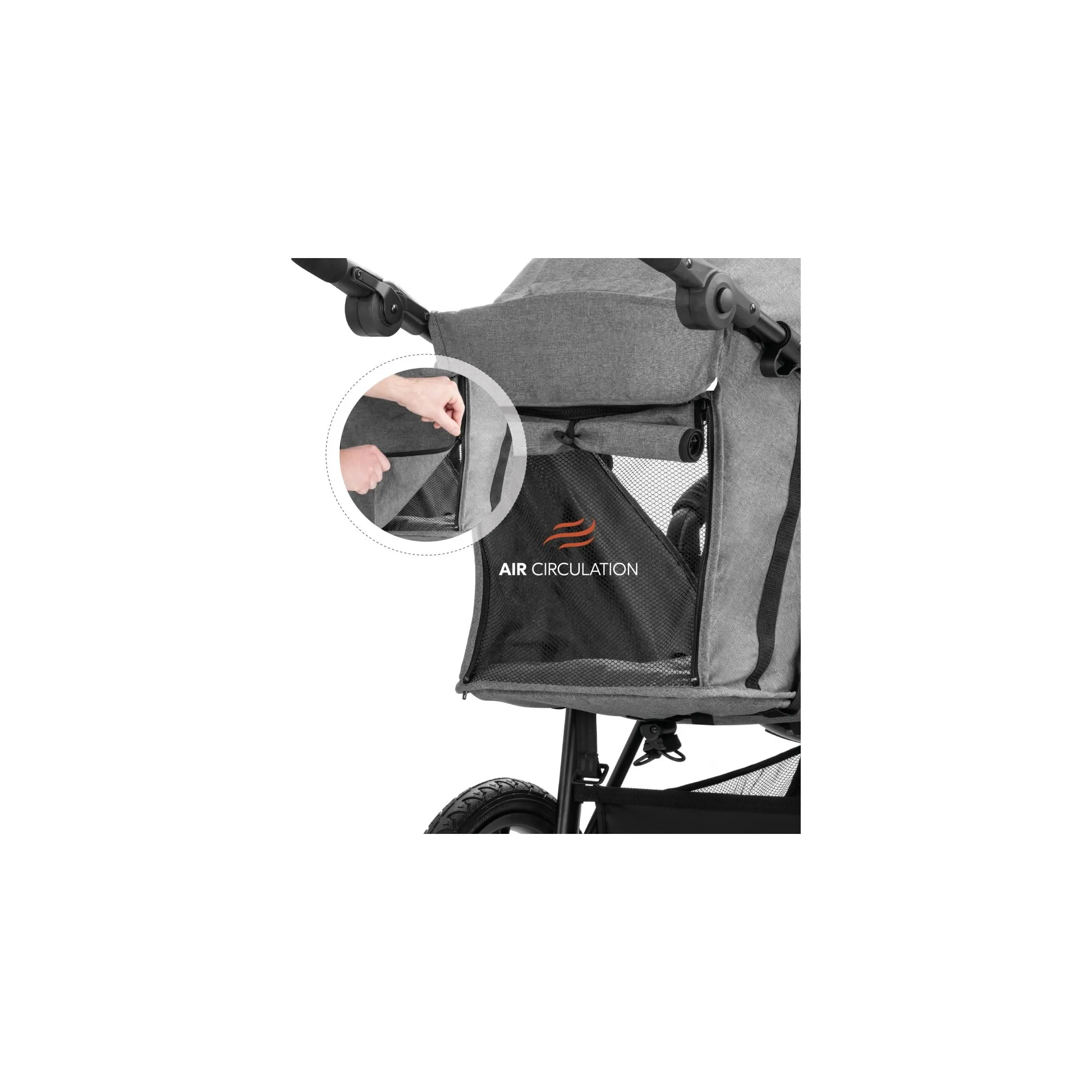 Fotografie 4 - Kočárek Hauck Runner 2 2024 Melange Grey