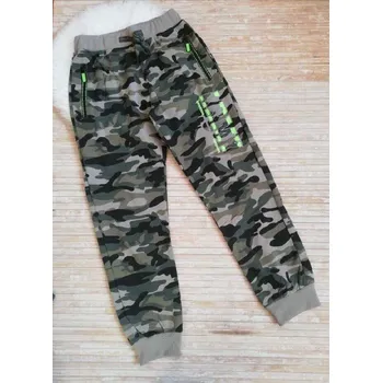 CHLAPECKÉ MASKÁČOVÉ TEPLÁKY KUGO , velikost 146 - 176 NOVINKA Barva: Světlý maskáč, Velikost: 164