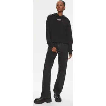 Pánská mikina Tommy Jeans Mikina Essential Logo DW0DW17797 Černá Relaxed Fit L
