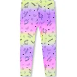 Dívčí legíny - KUGO KK9957, fialková / batika Barva: Fialková, Velikost: 98