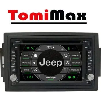 Autorádio TomiMax Jeep Android 14 autorádio s WIFI, GPS, USB, BT HW výbava: 4 Core 1GB+16GB LOW, Velikost obrazovky: Dotyková obrazovka: 6,2"