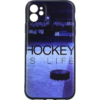 Pouzdro na mobilní telefon Kryt iPhone 11 silikon Hockey Is Life (obal neboli pouzdro na iPhone 11)
