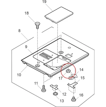 Příslušenství k šicímu stroji Matička stehové desky 508116009 JANOME