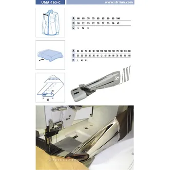 Texi Lemovač pro dvojjehlové šicí stroje UMA-165-C 75/27 H