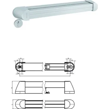 ASSA ABLOY Paniková hrazda zadlabací N2100