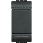 BTICINO LIVINGLIGHT KŘÍŽOVÝ PŘEPÍNAČ Č.7 1MODULOVÝ ANTRACITACIT L4004N