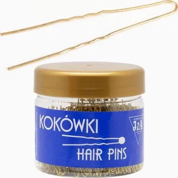 Vlásenky do vlasů profilované, barva zlatá 4,5 cm, 350 g