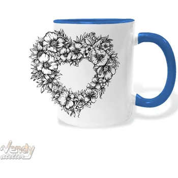 Hrnek - Srdce Barva: Modrá