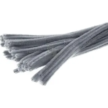 Hobby drát Chlupaté modelovací drátky 30cm 40ks šedé 622108