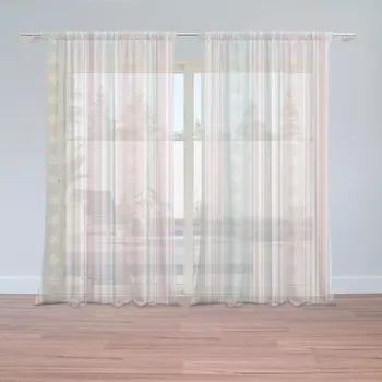 Záclona Záclony Pruhy a tečky: 2 ks - 150x250 cm - Sablio