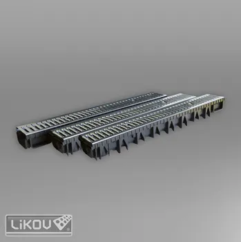 Odvodňovací žlab LikoDrain WDR-SET3-ZN 13x5,0/1,0m