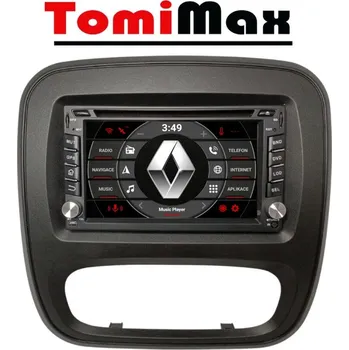 Autorádio TomiMax Renault Trafic, Opel Vivaro, Fiat Talento Android 14 autorádio s WIFI, GPS, USB, BT HW výbava: 4 Core 1GB+16GB LOW, Velikost obrazovky: Dotyková obrazovka: 6,2"