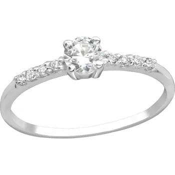 Prsten Stříbrný prsten se Zirkony Velikost: 9/60 Ag 925/1000