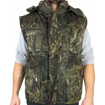 Pánská vesta Maskáčová vesta zateplená 3D realtree (Pánská vesta velikosti L až 4XL, materiál 100% bavlna)