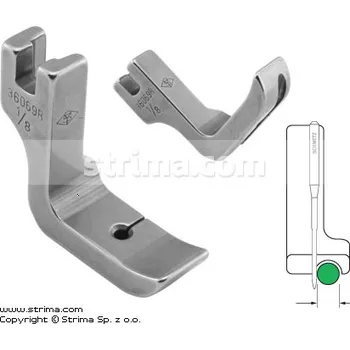 Příslušenství k šicímu stroji Texi Patka pro všívání kedru pro šicí stroje, pravá 3.2mm P69R1/8 [36069R 1/8]
