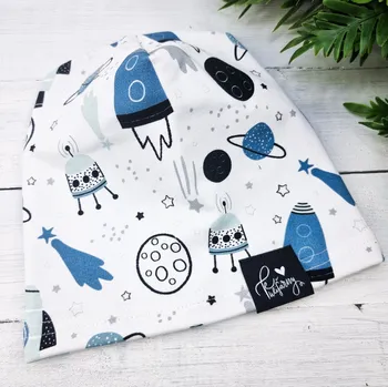 Čepice Kulišárny Čepička COSMOS jednovrstvá VELIKOST: 50 (0-1měsíc)