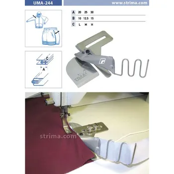 Příslušenství k šicímu stroji Texi Zakladač pro výpustky pro šicí stroje UMA-244 25/12,5 M