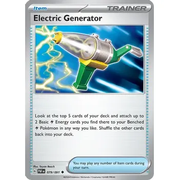 Sběratelská karetní hra Pokémon karta Electric Generator 079/091 - Paldean Fates
