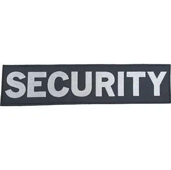 Nášivka NAVYS Nášivka SECURITY se suchým zipem F-5sz bílá zádová