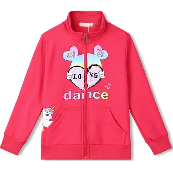 Dívčí mikina Dívčí mikina - KUGO WM0870, sytě růžová Barva: Růžová, Velikost: 98