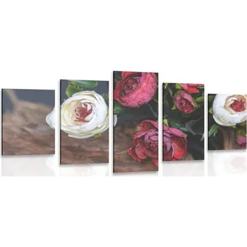 Obraz Dovido 5-dílný obraz květinové vinobraní