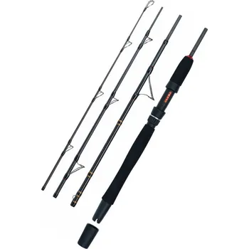 Rybářský prut WFT cestovní prut GO NORTH II travel 2.10m 200-600g, 30lbs, 4 díl (Pilkrový cestovní prut pro rybolov v Norsku.)