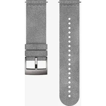 Řemínek na hodinky Řemínek Suunto Microfiber Grey/Steel pro Suunto 9