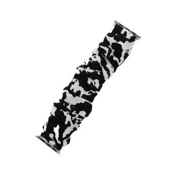 Příslušenství k chytrým hodinkám Elastický řemínek ve stylu gumičky pro Apple Watch 38/40/41/42mm Barva: Černá/Bílá