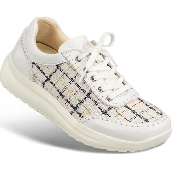 Dámská zdravotní obuv Dámské mladistvé tenisky, velurová useň, bílá: 42