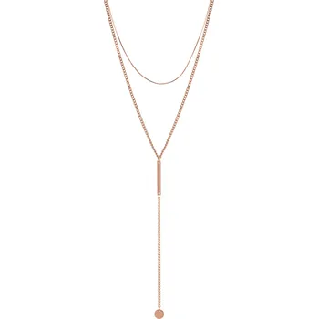 Módní doplněk Troli Elegantní bronzový náhrdelník VGX1760RG/RE + 2 měsíce na vrácení zboží