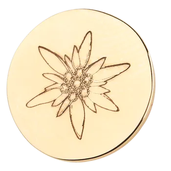 Náušnice Zlaté náušnice medailon TETRAO poniklec