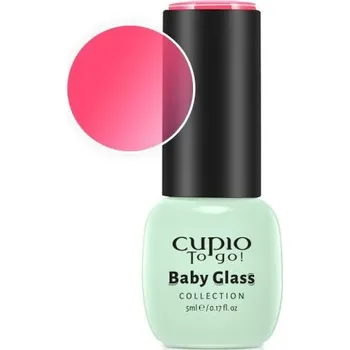 Lak na nehty Cupio Gel lak růžový Baby Glass Collection - Rose Pink 5ml