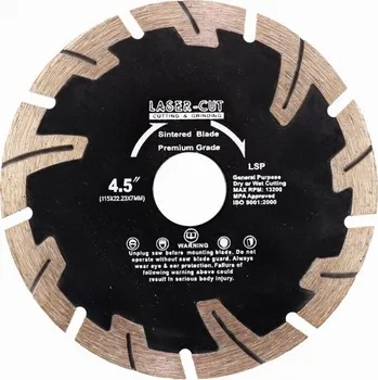 Řezný kotouč POWERPLUS L00121 - Diamantový kotouč segmentový 115 x 22,23 x 7mm LSP