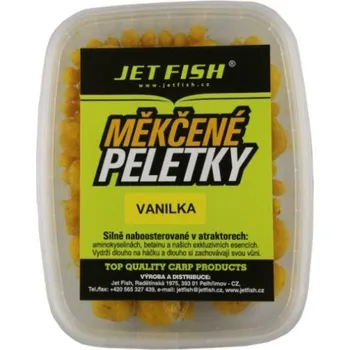 Umělá nástraha Měkčené Fluo Peletky JetFish 40gr Broskev/N-Butyric