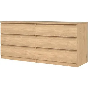 Komoda Šuplíková komoda Simplicity 6s 232 - mat Černý mat