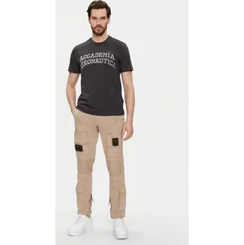 Pánské tričko Aeronautica Militare T-Shirt 241TS2203J629 Černá Regular Fit XL